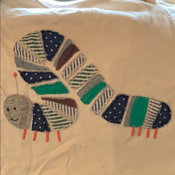 Boden Baby Boden Caterpillar Appliqué t-shirt - Picture 3 of 4